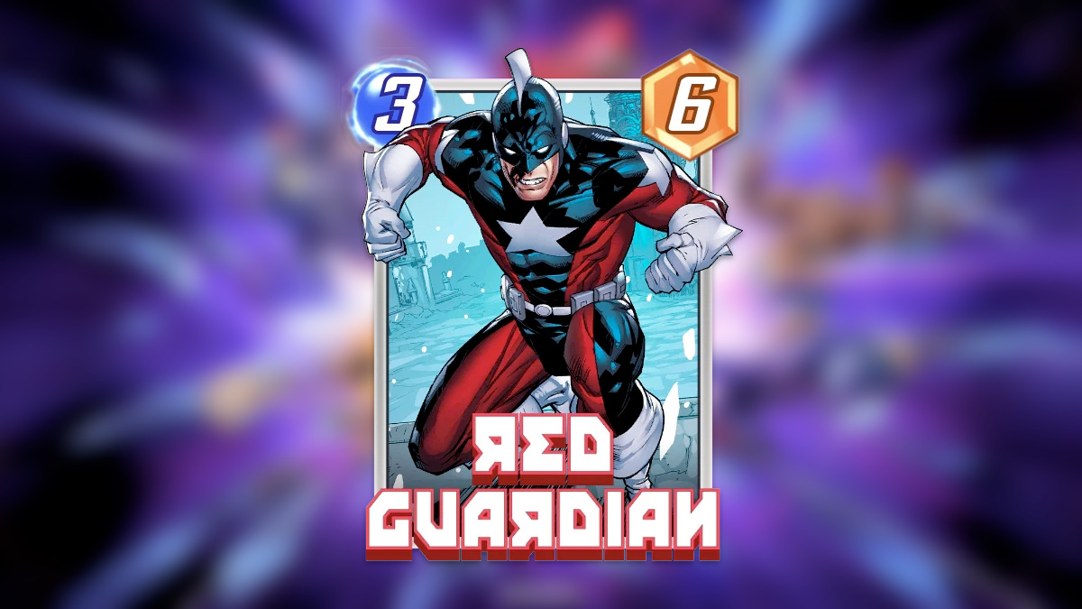 A header-sized image of Red Guardian in Marvel Snap as part of an article on the best decks using the card.