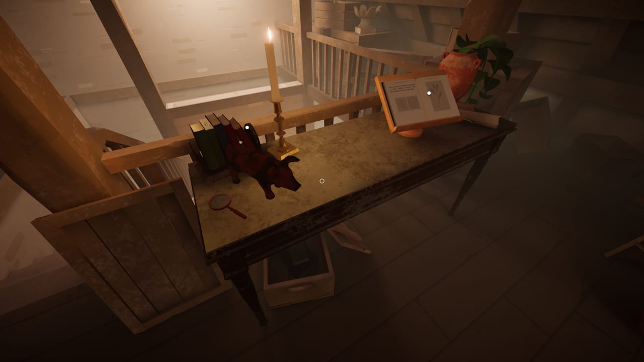 Rusty pig in Botany Manor