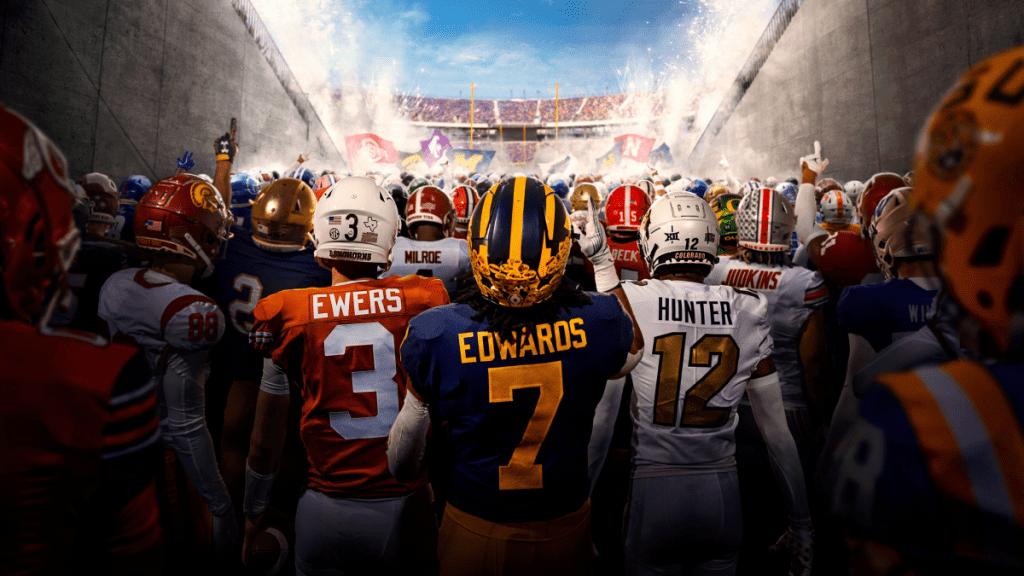 The cover athletes for EA Sports College Football 25.
