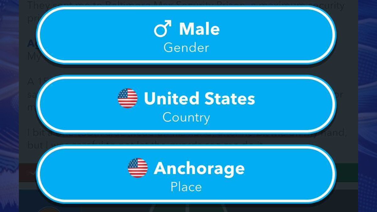 Details on how to be born in Alaska in BitLife