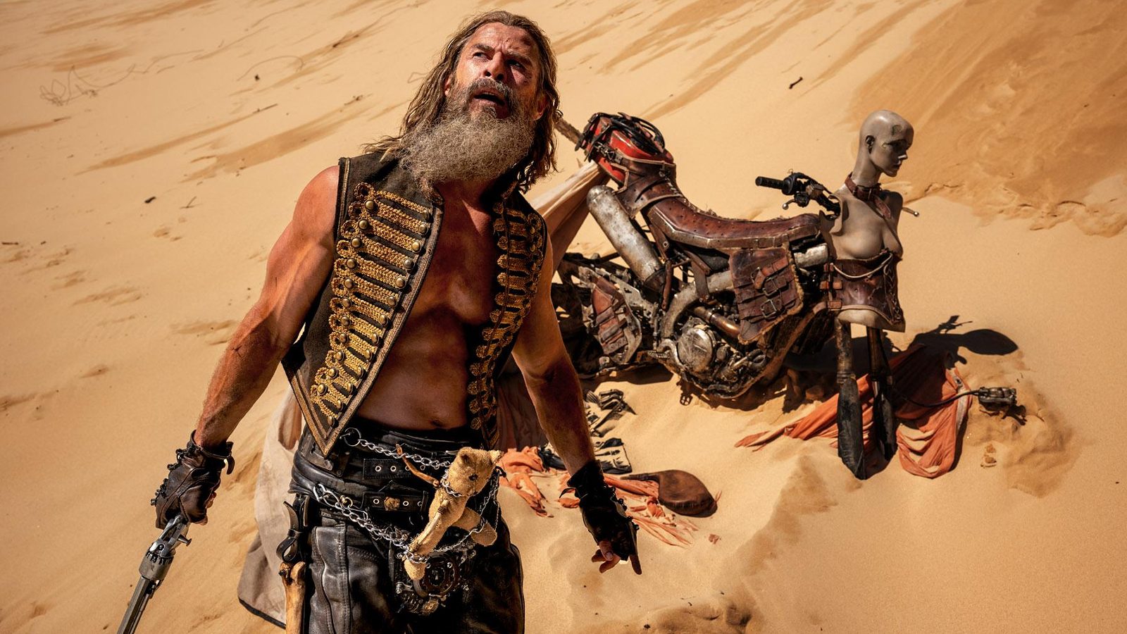 Chris Hemsworth as Dr. Dementus in Furiosa: A Mad Max Saga