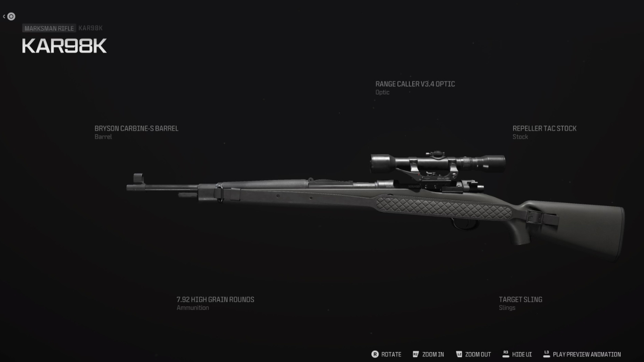 Best KAR98K Loadout in Call Of Duty MW3 - The Escapist, image size:1280x720