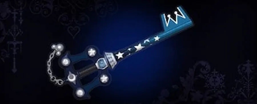 The exclusive keyblade for Kingdom Hearts III on Steam