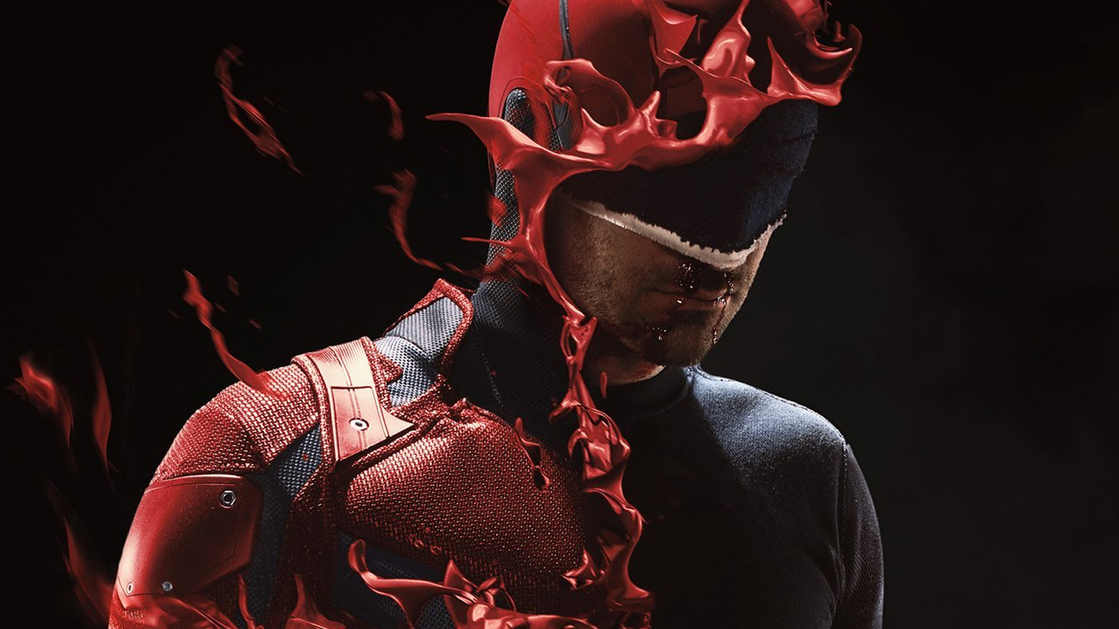 Charlie Cox as Matt Murdock/Daredevil in cropped key art for Netflix's Daredevil Season 1