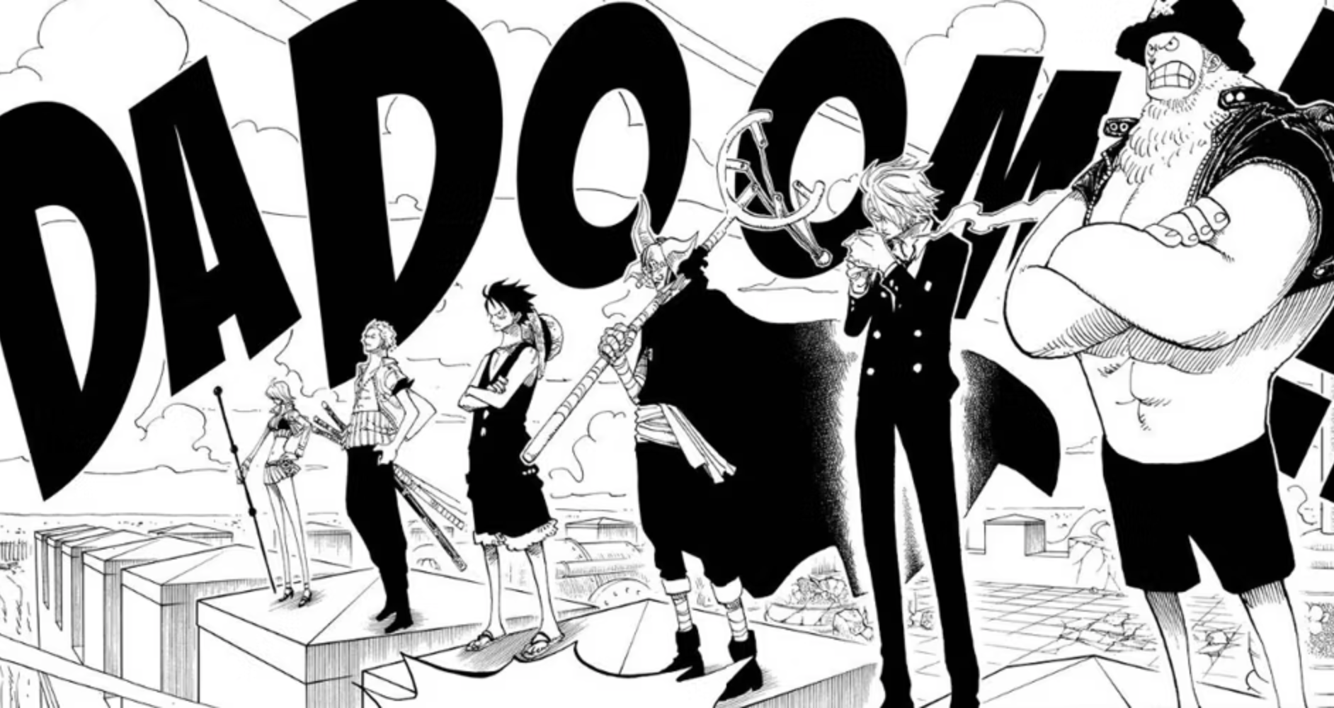 The Straw Hats in the Enies Lobby arc of One Piece