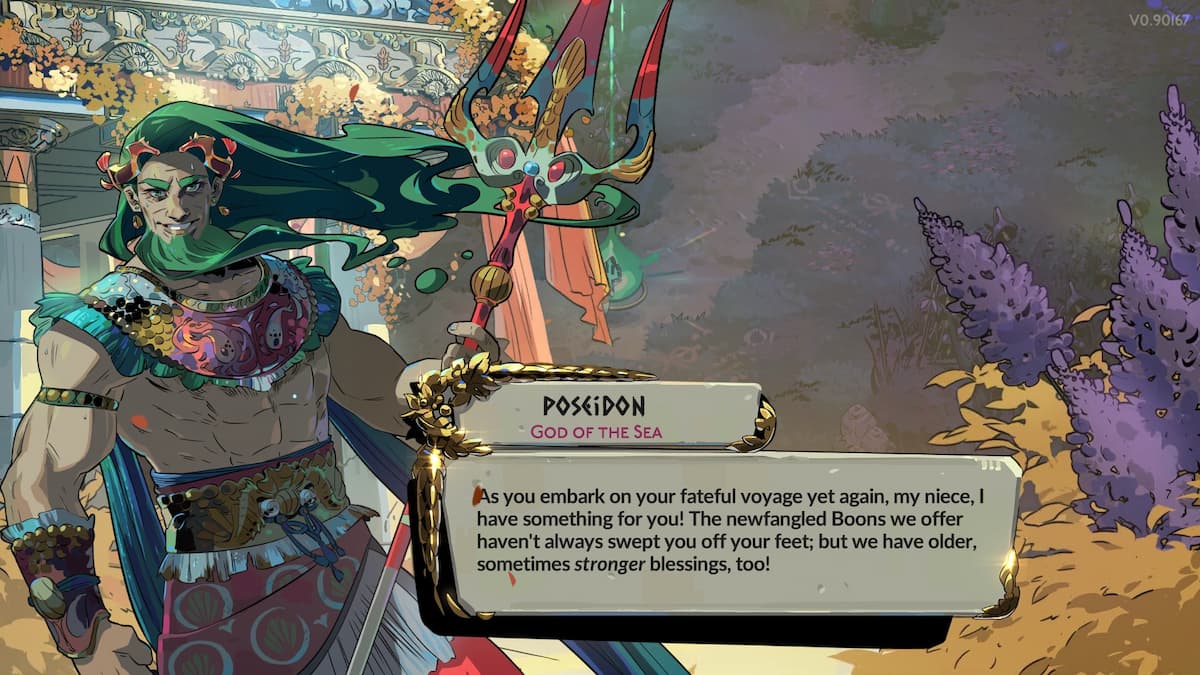 a screenshot of poseidon talking in hades 2