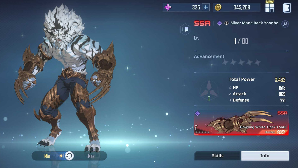 The character Silver Mane in Solo Leveling Arise