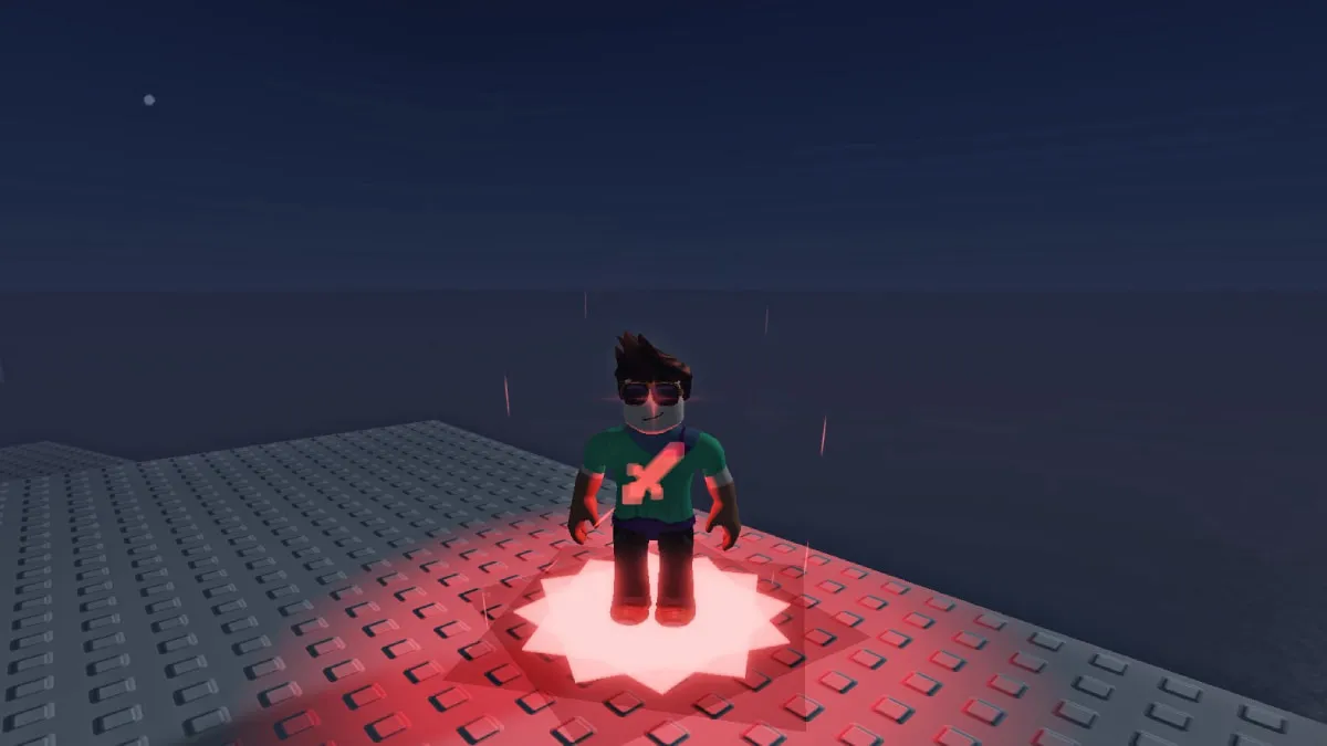 Sol's RNG gameplay screenshot at night.