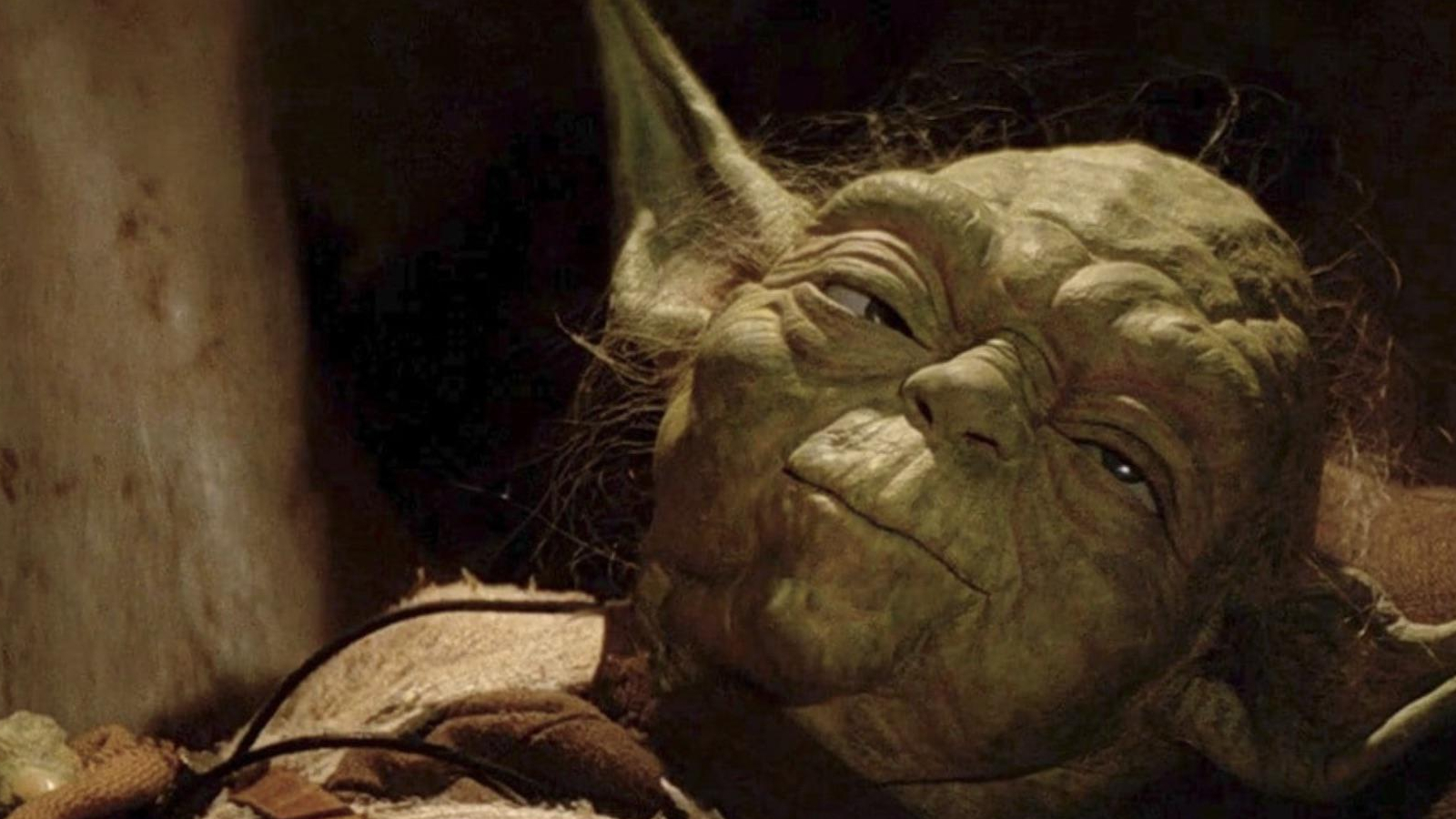 Master Yoda on his deathbed in Star Wars: Return of the Jedi
