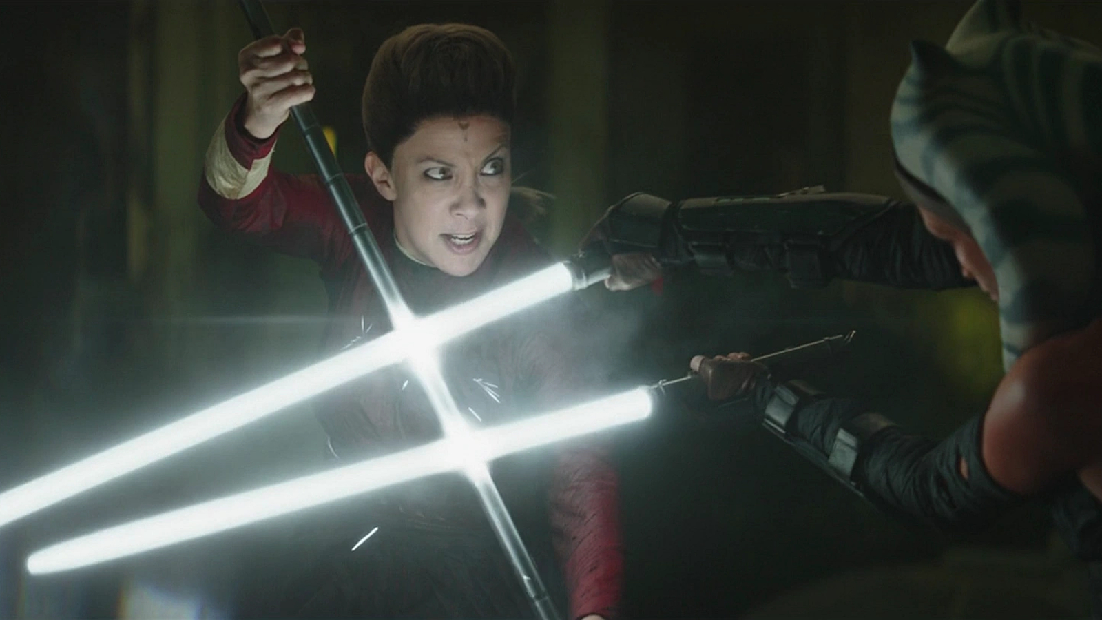 Ahsoka Tano duels Morgan Elsbeth in The Mandalorian Season 2