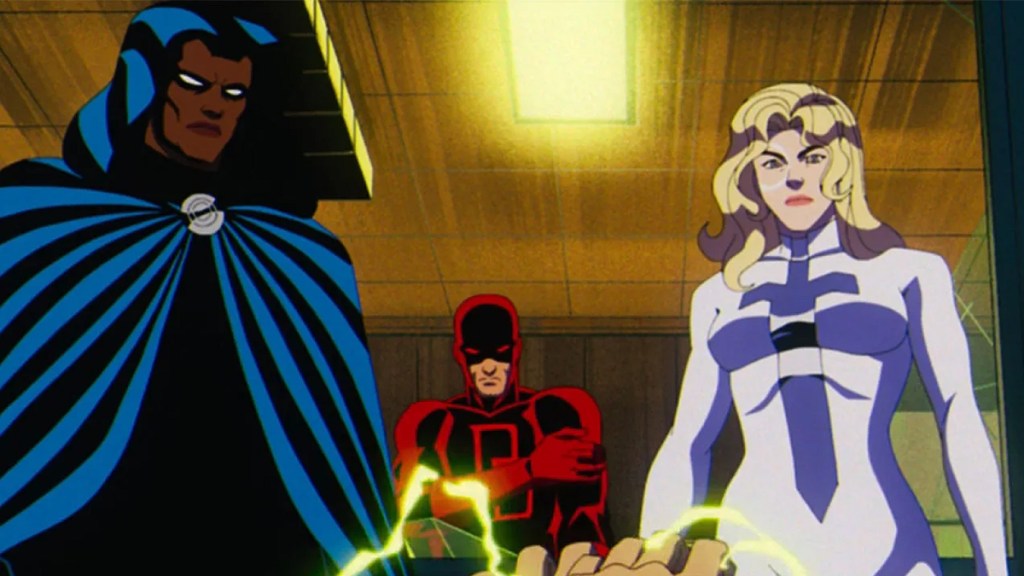 Capa, Daredevil y Daga en X-Men '97 Temporada 1, Episodio 10