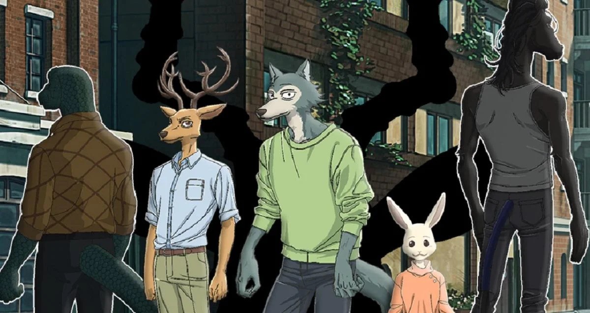 Legoshi, Haru, and Louis from Beastars