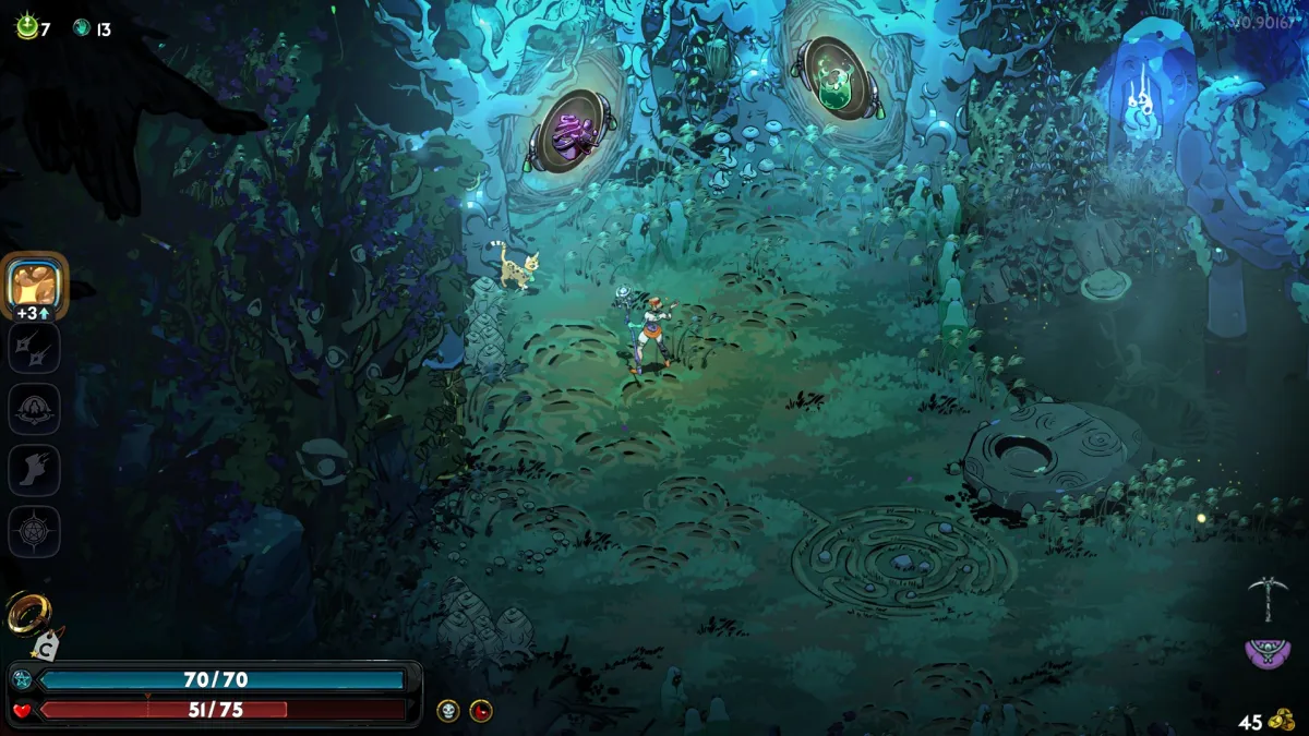 Image of the Cat in Hades 2 found in the Woodsy Glen in Erebus