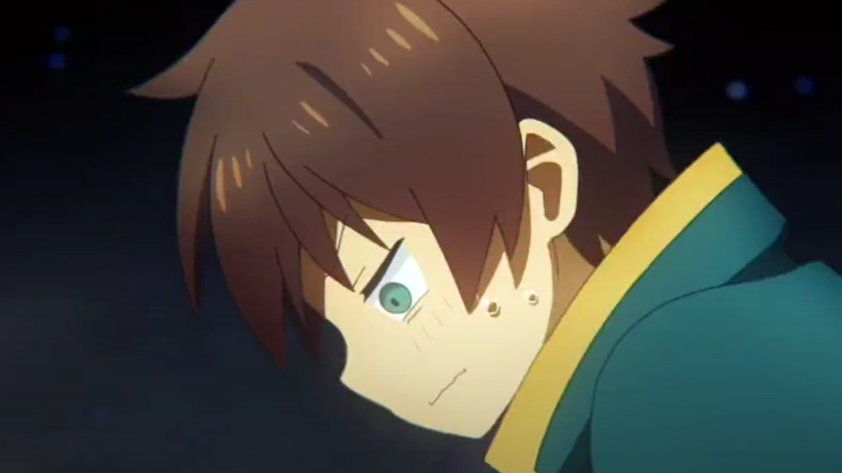 An image from Konosuba Season 3 Episode 5 as part of a recap with spoilers.