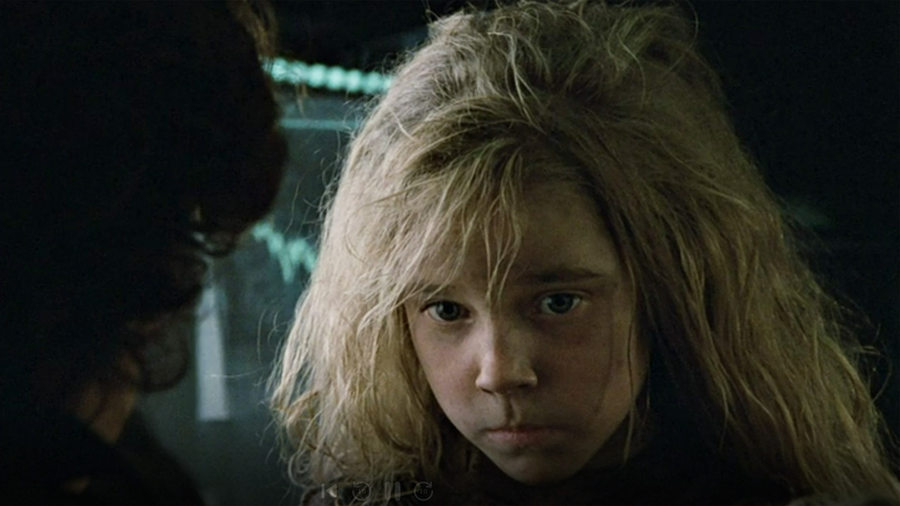 Carrie Henn as Newt, a child survivor in Aliens.