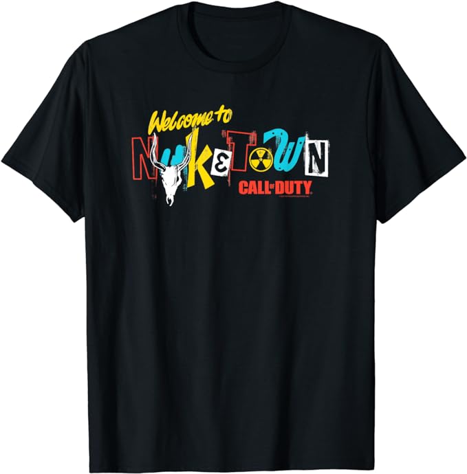 CoD shirt that says Welcome to Nuketown.