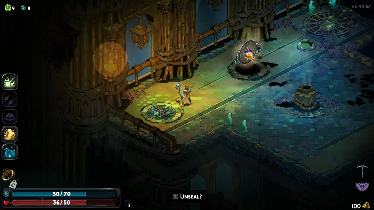 Image of a sealed gate in Hades 2