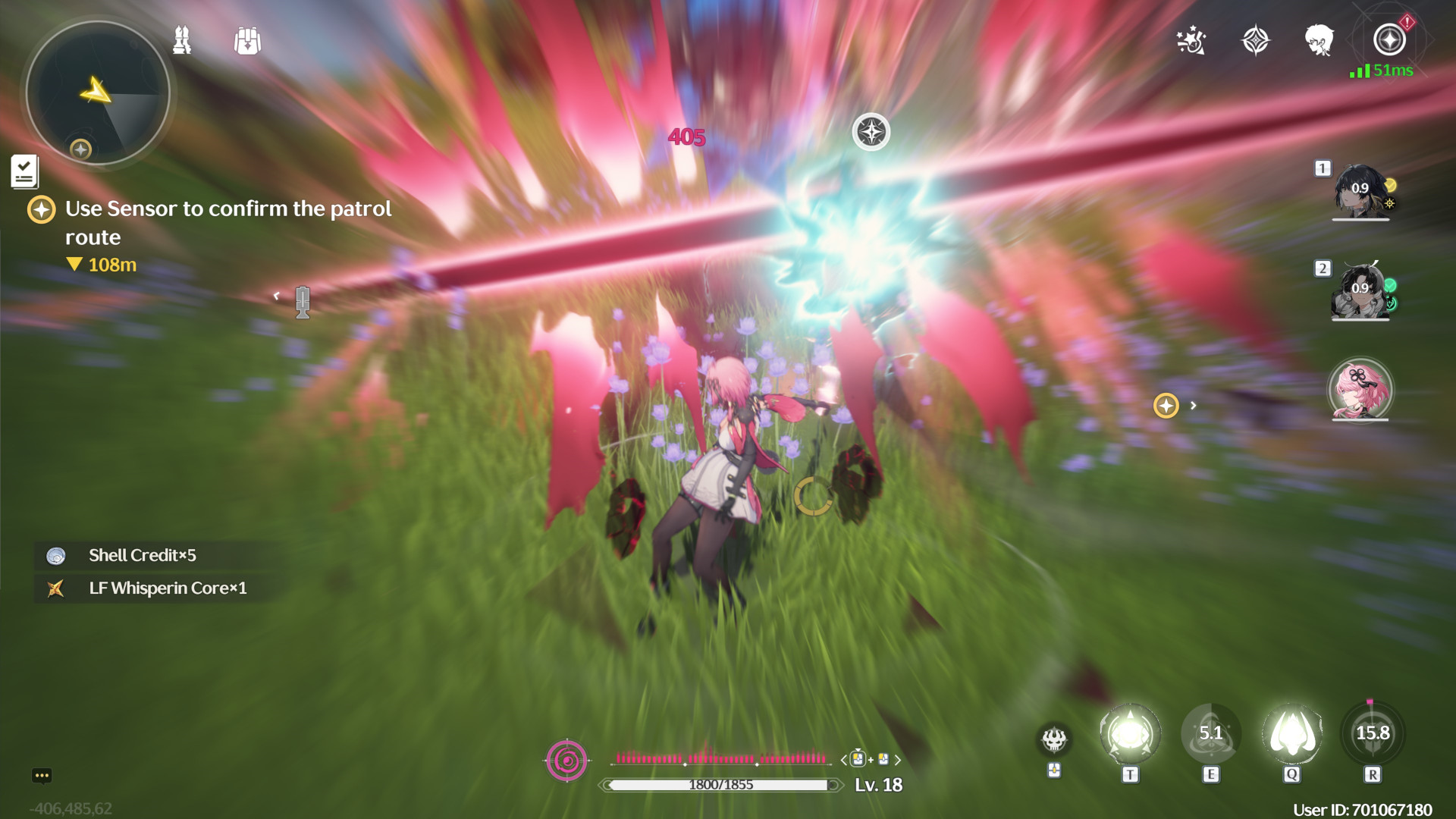 taoqi from wuthering waves in combat