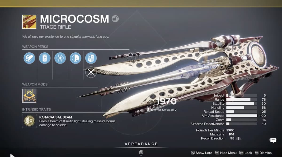 How to Get the Microcosm Exotic Trace Rifle in Destiny 2