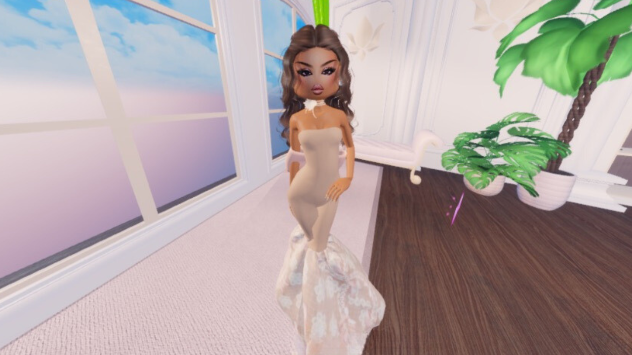 mesh mermaid dress Sequined Striped Mesh Mermaid Dress