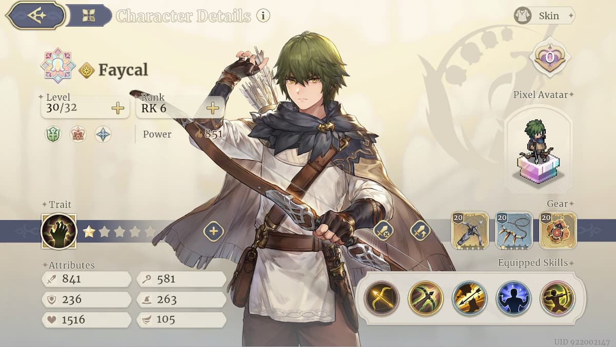 Best Faycal Build in Sword of Convallaria (Best Skills & Gear)