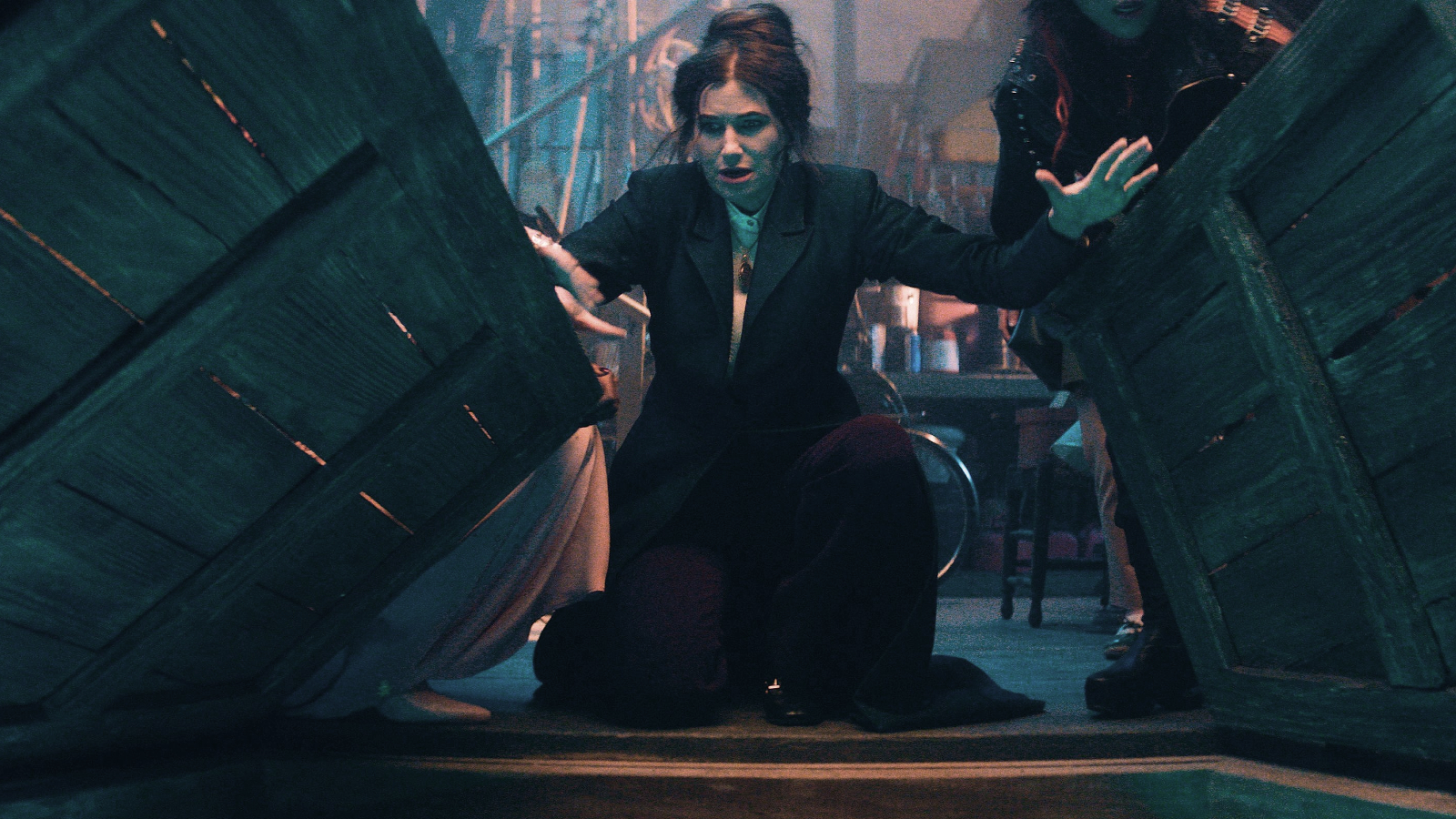 Agatha Harkness opening the Witches' Road doors in Agatha All Along Episode 2
