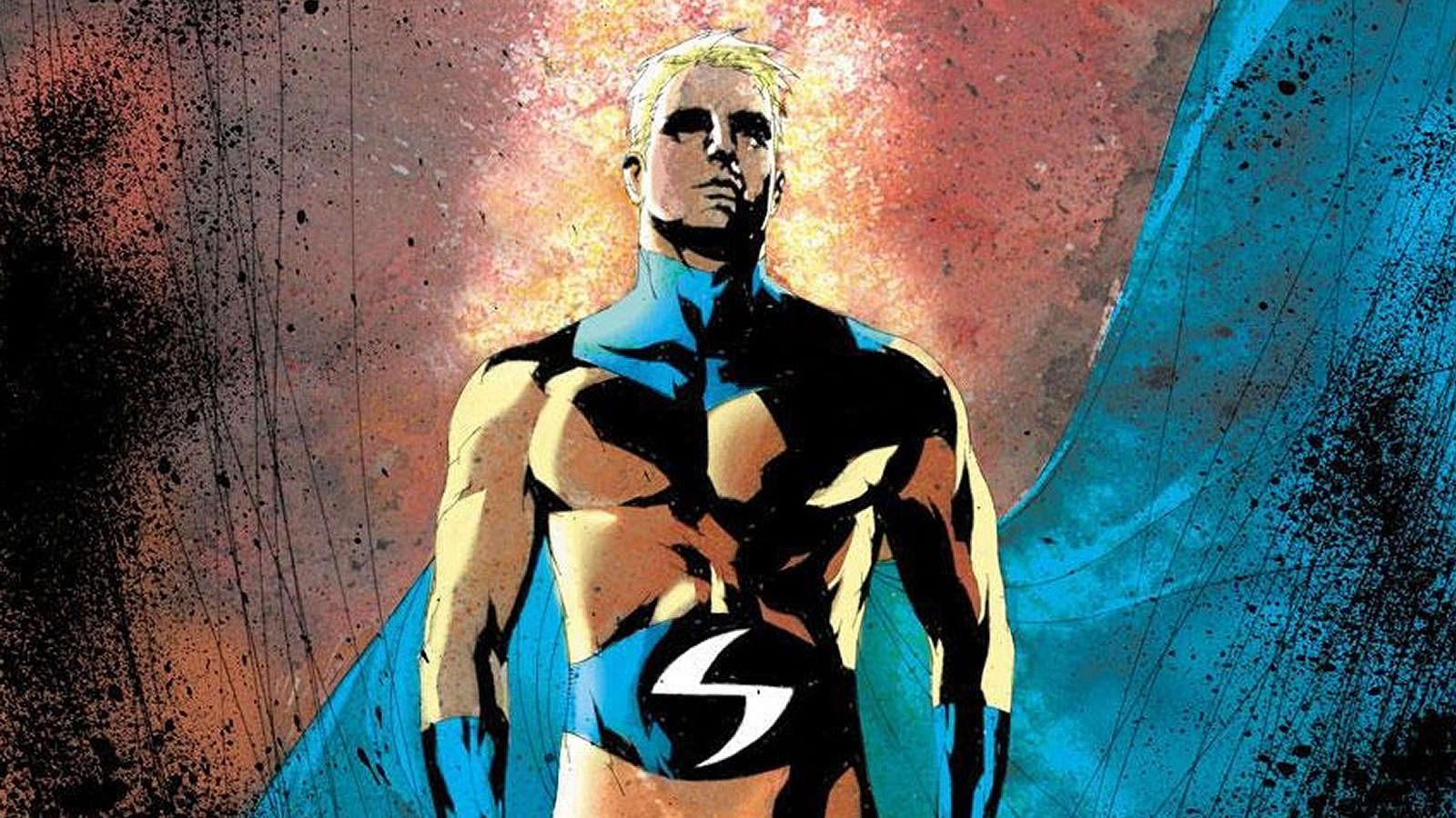 Comic book artwork of the Sentry by Jae Lee