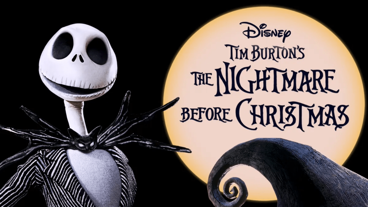 Nightmare Before Christmas Banner as part of an article about the best TIm Burton movies.