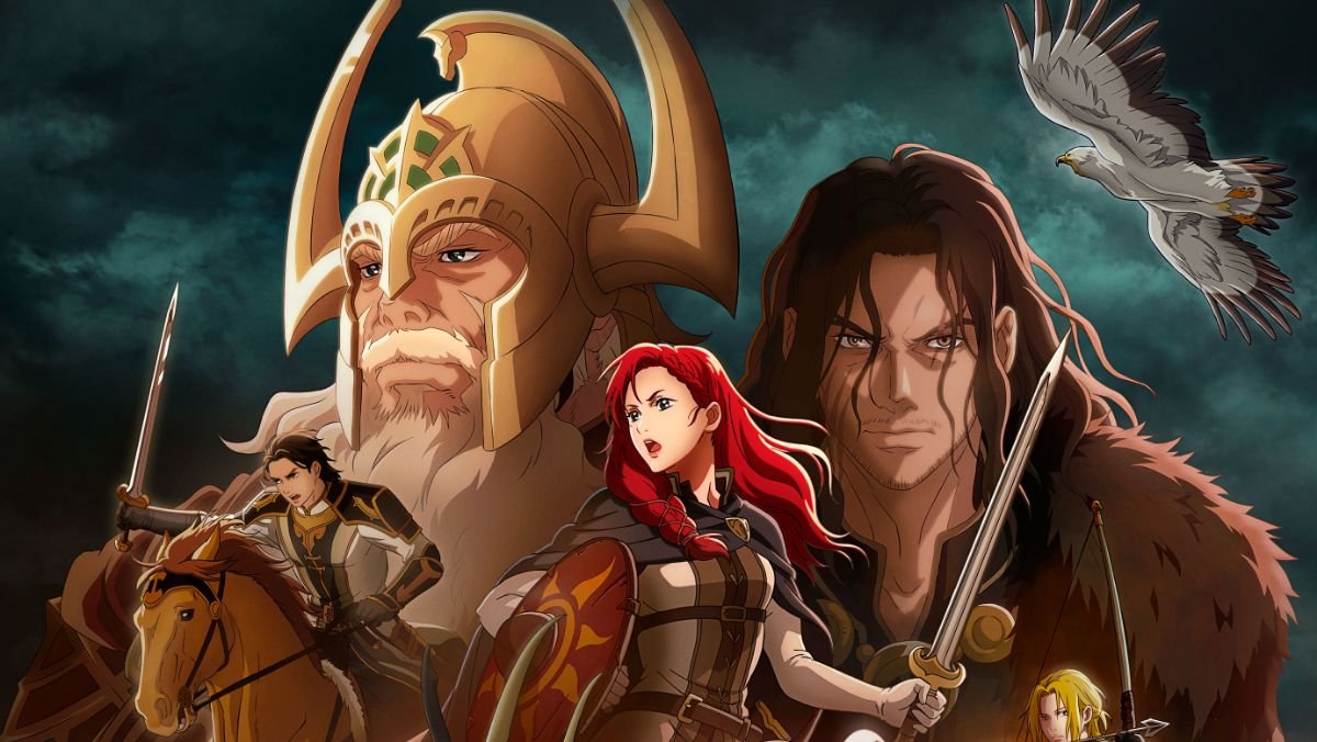 Key art from the poster of Lord of the Rings; The War of the Rorrihim