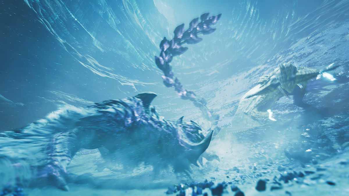 Monster Hunter Wilds - monster battle