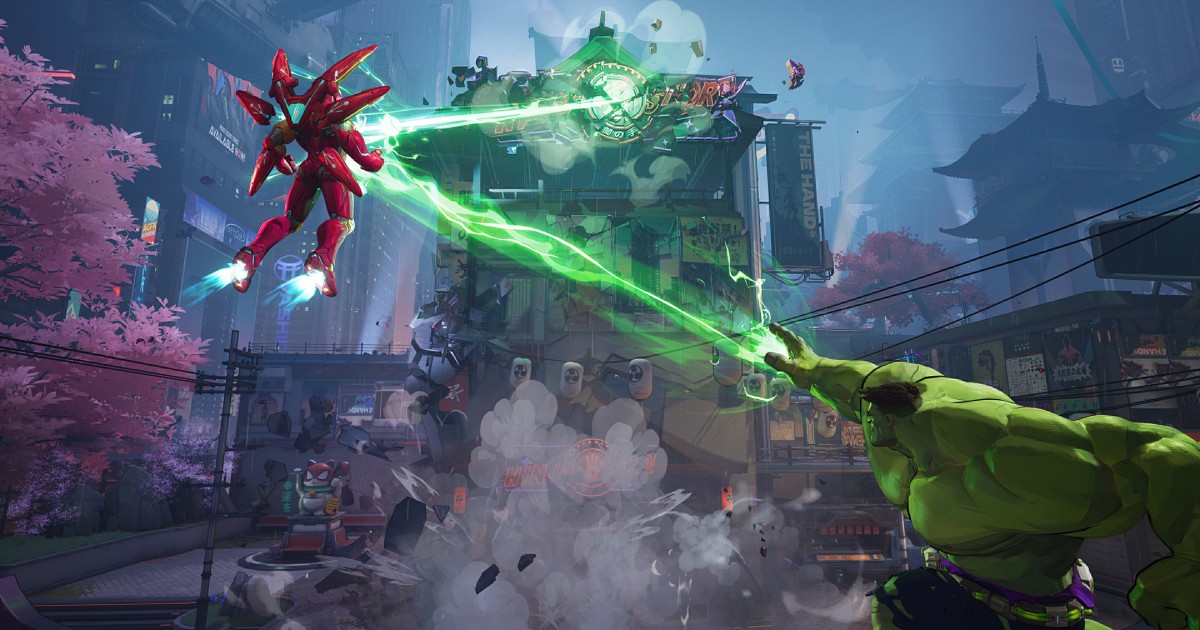 Hulk and Iron Man in Marvel Rivals as part of an article about Supermaster V.