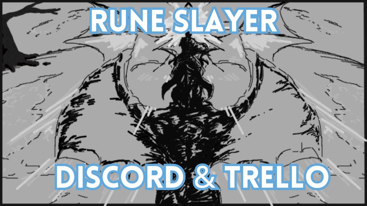 Rune Slayer cover with a bit of text on both ends