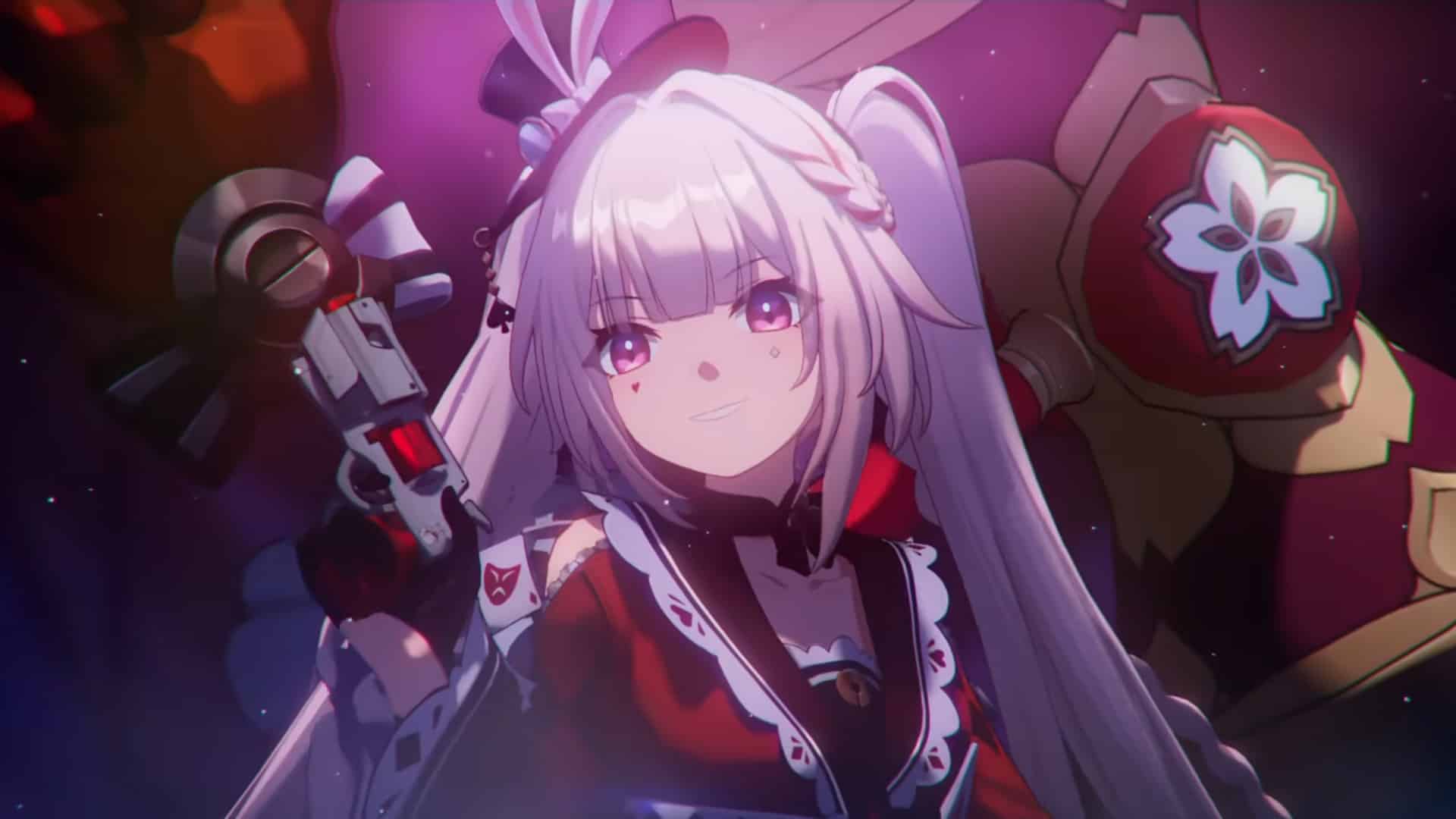 Female character with a pistol in Honkai Star Rail