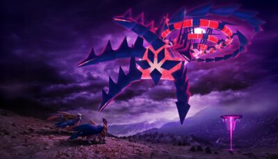 Eternamax Eternatus faces Zacian and Zamazenta at Pokémon GO Fest 2025: Max Finale