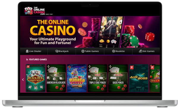 The Online Casino homepage