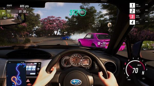 First-person drift race in JDM Japanese Drift Master