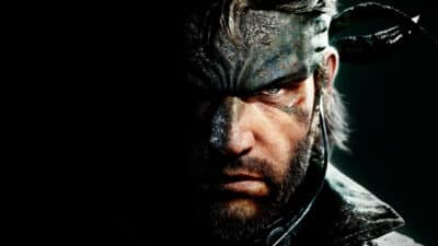Close up of Naked Snake’s face in Metal Gear Solid Delta remake