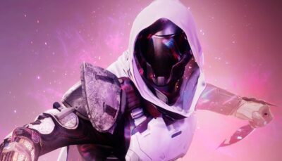 Destiny 2 Hunter in Prismatic subclass gear with glowing energy and blade ready for combat