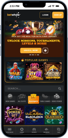 BetWhale Mobile Blackjack Casino
