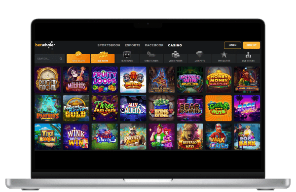 BetWhale Promo Code Slots Lobby