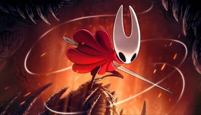 Hornet artwork in Hollow Knight Silksong with needle weapon