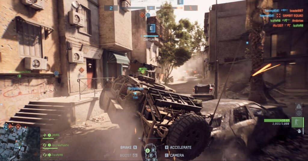 The image shows gameplay from the video game Battlefield 6
