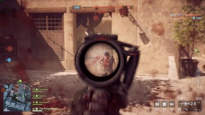 Picture of a firefight in Battlefield 6 between two combatants