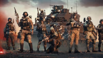 Picture of a squad in Battlefield 6.