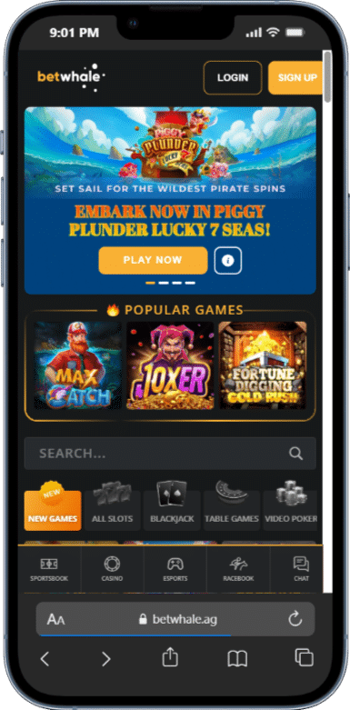 BetWhale top roulette app games