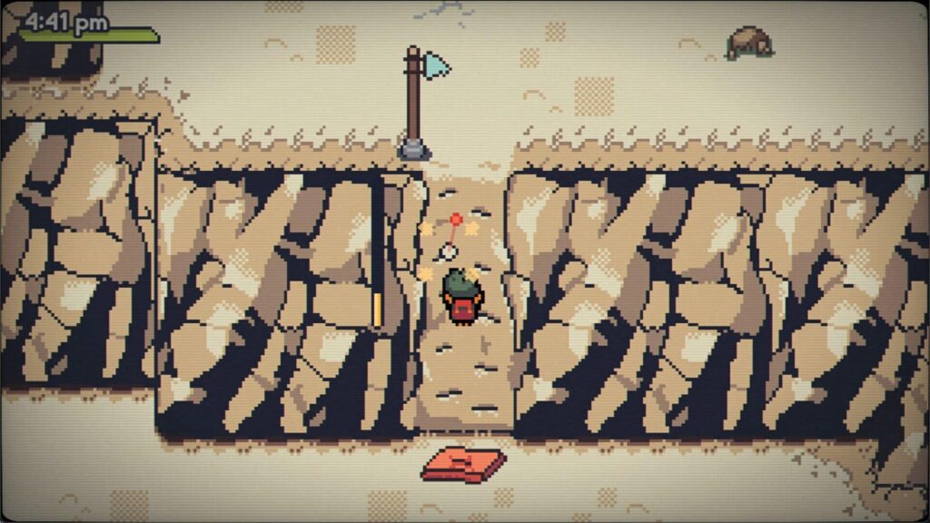 Callum prepares to scale a rocky cliff during a delivery task in Fading Serenades