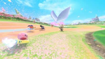 Kirby Air Riders gameplay