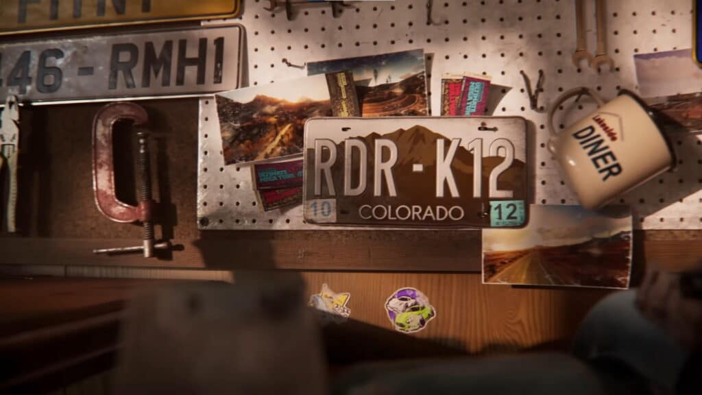 Wall of license plates referencing past Forza Horizon entries in Forza Horizon 6 teaser