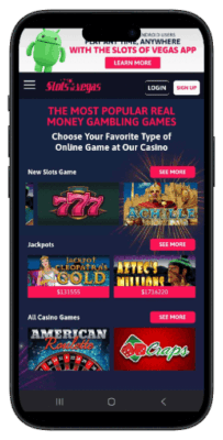 Slots of Vegas Mobile Casino Lobby