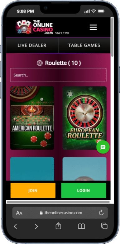 TheOnlineCasino Roulette App Games